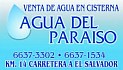 AGUA DEL PARAISO